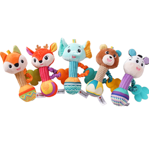 Sonajero de Peluche Suave para Bebé, Accesorios de Viaje Sensoriales de Algodón con Función Musical, Regalos para Niños Pequeños - Product Image 1