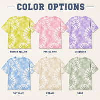 Camiseta Tie Dye Personalizada para el Día de la Licitación, Fabricante OEM ODM, Marca Privada, Proveedor de Ropa para Organizaciones Universitarias y Recaudación de Miembros de Hermandades