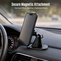 Support de téléphone magnétique N52 pour tableau de bord de voiture, étanche, réglable à 360°, adhésif, antivol, anticorrosion, personnalisable en usine