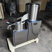 China gemaakte milieuvriendelijke 380V aardappelwas-, schil- en snijmachine, zoete aardappelreiniger, wortelwasmachine 8mm