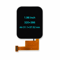 Module d'affichage LCD TFT 1,96 pouce 320x386 avec écran d'image clair et FPC flexible pour solution de projet de suivi médical