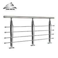 Main courante moderne en acier inoxydable pour balcon, bateau, véranda, garde-corps 201/304/316 Inox Installation DIY pour appartements et bateaux