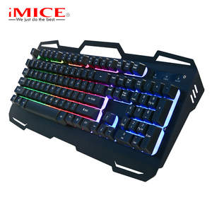 노트북 및 컴퓨터와 호환되는 iMICE AK-400 공장 제작 USB 유선 백라이트 키보드 게임 - Product Image 1
