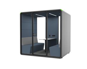 Cabine de bureau modulable en gros, cabine de réunion mobilisée 4 places, cabine de bureau mobile pour l'intimité avec haute réduction du bruit pour immeuble de bureaux - Product Image 5