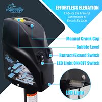 Elektrik güç dil Jack 12 V 4000LBS 12 Volt elektrikli römork krikosu tekne hidrolik römork krikosu