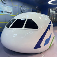 Simulateur de vol d'avion A320 FMS Trainer, cockpit en acier/métal, construction professionnelle pour dispositif d'entraînement pour l'aviation