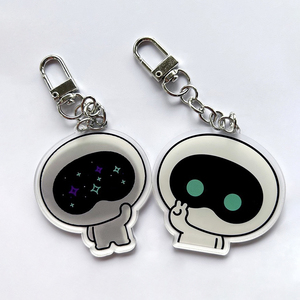 Spot Cartoon Astronaut Acrylic <b>Keychain</b> Plastic UV Printed Double-Sided <b>KeyChain</b> Animation Peripheral Backpack Pendant Ornaments - Product Image 1