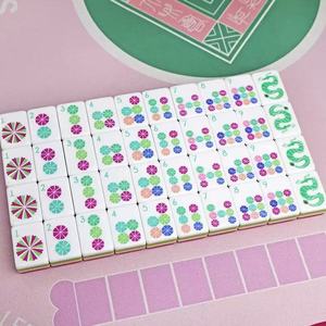 Custom Modern Luxury Rose Red 4-Layer <b>Acrylic</b> Engraved UV Printed American Mahjong Tiles 4/8 Players Durable Eco-Friendly - Product Image 3