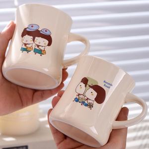 Tazza da Caffè e Latte per Ufficio Resistente alle Alte Temperature, Grande Capacità, Stile Militare, Creativa, per Coppie, con Manico, Design Cartoonesco e Carino - Product Image 3