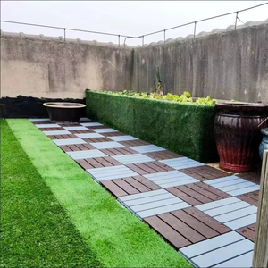 Modular Interlocking <b>Plastic</b> Deck Tiles for Rental Apartment Balcony Quick Installation No Tools Needed - Product Image 1