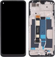 Hochwertiges Original-Handy-TFT-LCD-Display und Digitizer-Komplettset mit Rahmen für Oppo für Realme 8 5G (Schwarz)