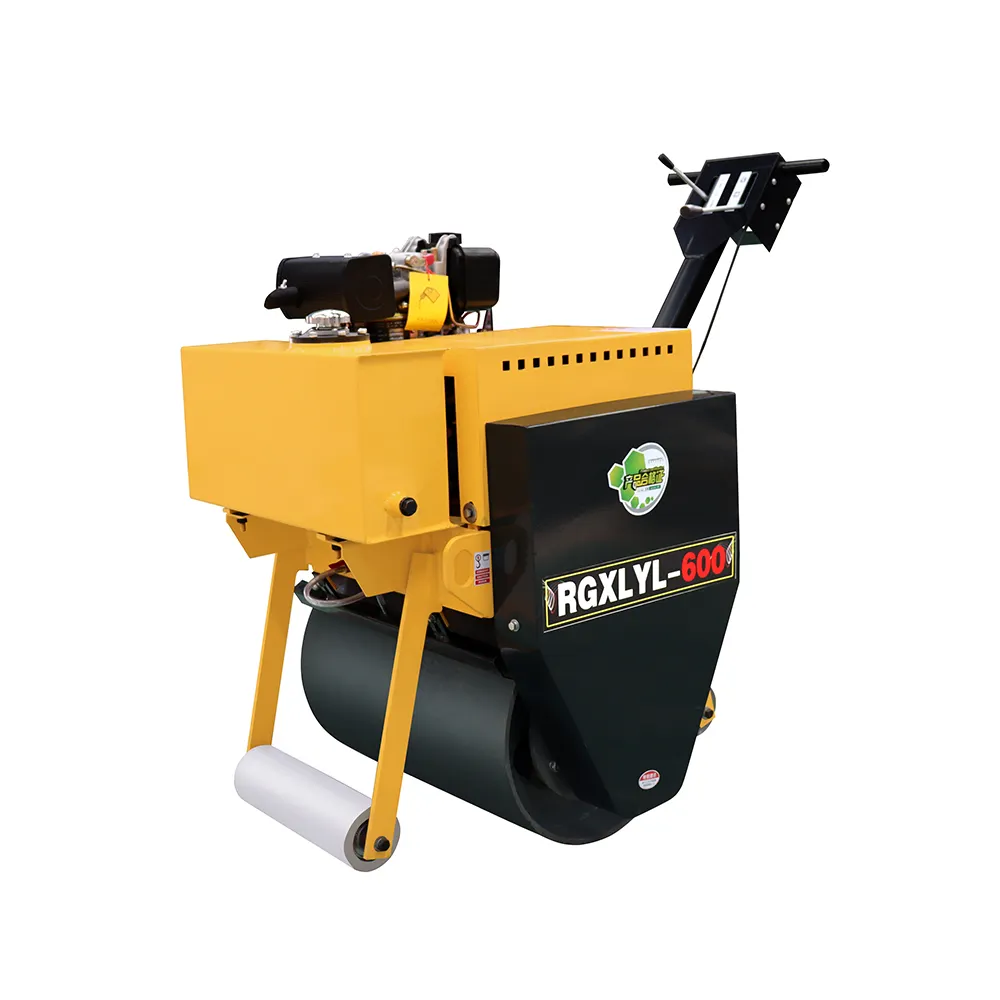 Doppio tamburo Road Mine Roller Walk Behind Mini 500Kg Single Drum Hand Asphalt Small Tandem Rollers Compactor