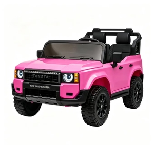 Voiture à pédales pour enfants, 12V 4 roues motrices, double porte, siège double, télécommande 2.4G, 3 vitesses, musique/histoires, LED, suspension sur 4 roues - Product Image 1