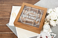 Boîte à thé Chic en bois à 9 compartiments, sac de rangement pour épices, nouveau magasin, boîtes à cosmétiques 24X24X7Cm