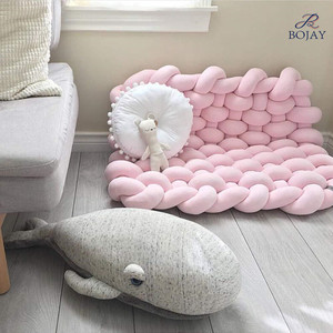 Tapis en peluche tressée pour bébé, oreillers <span class=keywords><strong>de</strong></span> <span class=keywords><strong>sol</strong></span>, larges, tapis <span class=keywords><strong>de</strong></span> jeu pour dormir, pépinière, <span class=keywords><strong>coussin</strong></span> <span class=keywords><strong>de</strong></span> <span class=keywords><strong>sol</strong></span> avec nœud - Product Image 6