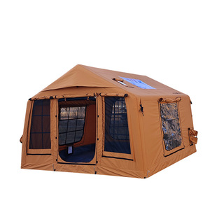 Tente de camping extérieure pour 3-4 personnes, entièrement automatique et gonflable, 3x3m, simple couche, en coton TC et PVC, design <span class=keywords><strong>ciel</strong></span> étoilé - Product Image 1