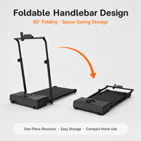 Caminadora Eléctrica Plegable Portátil, Mini Caminadora con Pantalla LED para Ejercicio en Casa u Oficina