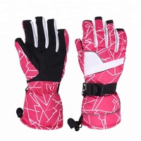 Gants de ski unisexes pour l'hiver, vente en gros, compatibles avec les écrans tactiles, entièrement imperméables, chauds, en nylon