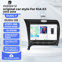 DUDUAUTO UIS7870 Radio de coche 2K UHD GPS de doble banda Multimedia Android CarPlay para Kia Cerato 3 K3 Forte 2013 2014 2015 2016 - 2018