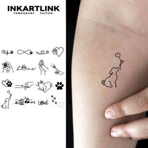 INKARTLINK Adesivo per <span class=keywords><strong>Tatuaggio</strong></span> Semipermanente Personalizzato con Erbe per Zampa di <span class=keywords><strong>Cane</strong></span>, Arte Corporea Impermeabile, Dura 1-2 Settimane - Product Image 1