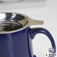 Mug à thé en céramique avec infuseur en acier inoxydable et couvercle, grande capacité, tasse à café de bureau pour la préparation du thé, logo personnalisé