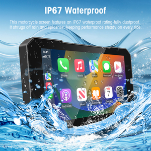 Nhịp điệu Xe máy <span class=keywords><strong>GPS</strong></span> Hệ thống định vị với BT 5.0 không dây Carplay Android tự động âm nhạc trực tuyến - Product Image 6