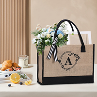 Sac fourre-tout en toile de coton durable pour femmes avec bandoulière, broderie personnalisée, taille personnalisable pour les cadeaux