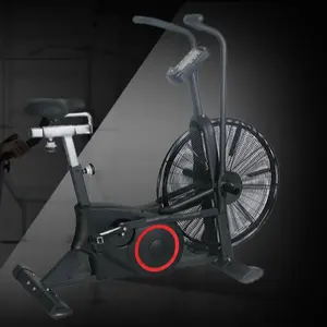 Sepeda berputar tahan udara, peralatan kardio Gym sepeda serangan selempang sepeda untuk penggunaan komersial