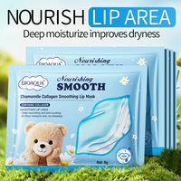 Masque Lissant pour les Lèvres à la Camomille et au Collagène BIOAOUA, Série Ours, Soin Hydratant pour la Peau des Lèvres