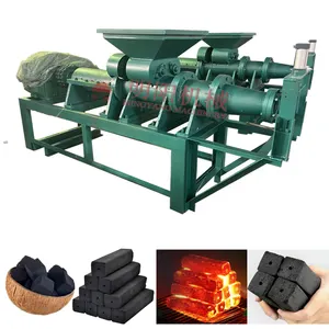 Briquette Extruder Machine Press Bbq Charcoal Coal Dust Briquette Extruder Press Machine In Kenya