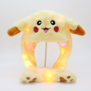 <span class=keywords><strong>Gorro</strong></span> Luminoso para Niños: Presiona la Oreja para Hacer que se Mueva - <span class=keywords><strong>Gorro</strong></span> de Invierno <span class=keywords><strong>con</strong></span> <span class=keywords><strong>Luz</strong></span> LED de Dibujos Animados y Parte Superior Redonda - Product Image 3