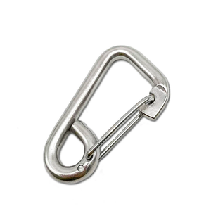 6*60mm paslanmaz çelik 316 basit çırpıda kuşgözü ile yaylı kanca Metal güvenlik karabina - Product Image 4