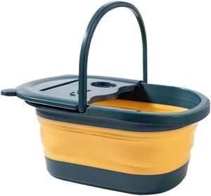 Baignoire pliable en plastique pour les pieds, seau de trempage portable isolé pour massage des pieds jusqu'au mollet, bassin de bain à domicile - Product Image 1