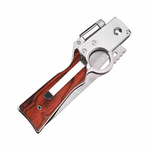 AK47 dao ngoài trời sống sót tùy chỉnh cắm trại tiện ích bằng gỗ xử lý gấp túi dao Súng dao với ánh sáng - Product Image 2