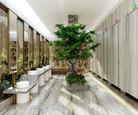 AOGAO design moderne salle de douche toilettes cloison cloison de toilette