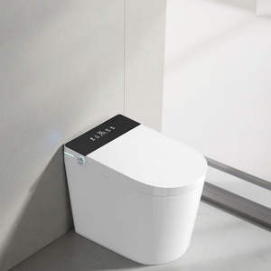 WC intelligent moderne à commande vocale par résonance AI, siphon S, 4L, siège chauffant en céramique, lumière nocturne LED, économie d'eau, fonction <span class=keywords><strong>de</strong></span> double chasse d'eau, silencieux - Product Image 1