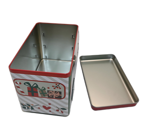 JinKo - Caja de Metal Personalizada con Forma de Coche Navideño Verde y Rojo para Guardar Galletas y Dulces de Navidad, Puerto Rico, para Regalo de Fiesta Navideña - Product Image 2