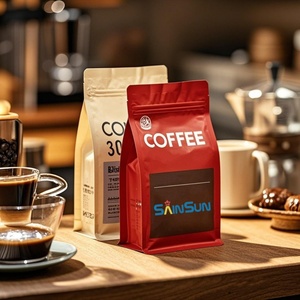 Bolsas de Café Personalizadas de 250g al por Mayor, Fábrica China, Reciclables, con Fondo Plano, Selladas, con Cierre Superior, para Empacar Café - Product Image 4