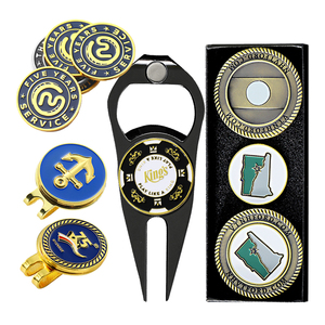 Cá Nhân Hoá Tùy Chỉnh Kim Loại Mềm Men Golf Bóng Đánh Dấu Sản Xuất Đồng Xu Từ Bóng Đánh Dấu Golf Phụ Kiện Hat Clip - Product Image 6
