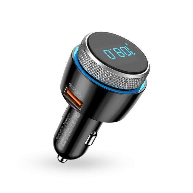 AD918 Car Blue Tooth Receiver MP3 Player Car Charger Kit FM Transmitter Dual USB Type-C Fast Phone Car Charger Adapter