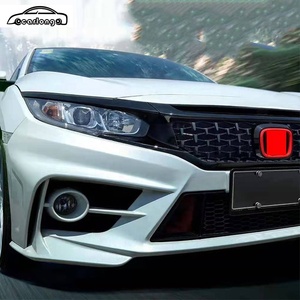 Nhà Máy Trực Tiếp Cản Trước Lưới Tản Nhiệt Kim Cương Phong Cách Sao Băng Cho HONDA CIVIC 2016-2020 - Product Image 6