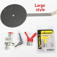 Pistola pulverizadora de pintura industrial sin aire con deflector antisalpicaduras y guía de separación 240V 3600psi