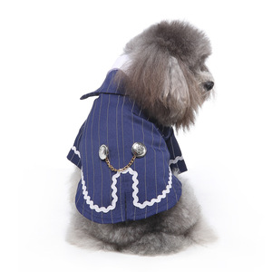 Ropa de Lujo para Mascotas Otoño-Invierno, Traje Formal Clásico de Poliéster, Esmoquin Sólido para Perros Caballeros y Gatitos - Product Image 5