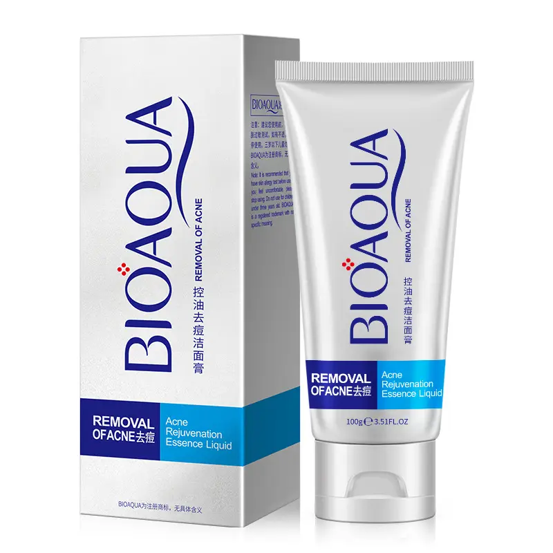 Oem/Odm Bioaqua Hot Selling Olie-Controle Acne Reiniging Skin Whitening Gezicht Cleanser
