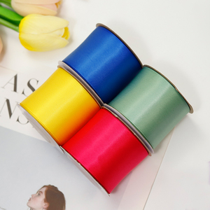 Bán Buôn Tùy Chỉnh 196 Màu Sắc 100 Yard Đơn Đôi Mặt Đồng Bằng 1 1/2 Inch 100% <span class=keywords><strong>Polyester</strong></span> Lụa <span class=keywords><strong>Satin</strong></span> Ruy Băng 38Mm - Product Image 4