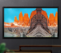 Écran de projection fixe Y-100 pouces pour projecteur 4K, bord en tissu floqué de 5 cm, écran de projection mural