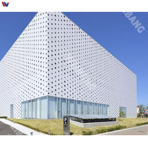 Revêtement mural en aluminium perforé et sculpté, panneau de façade recouvert de PVDF pour villa, hôtel, appartement, bâtiment extérieur - Product Image 6