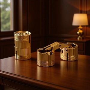 Charnière en laiton monobloc Yigu Hardware, 180 degrés, montage encastré pour meubles de boîte, design traditionnel - Product Image 1