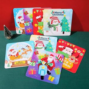 Rompecabezas Navideño para Niños, Rompecabezas de Papel Hecho a Mano con Diseño de Papá Noel, Mini Rompecabezas para Primaria - Product Image 2