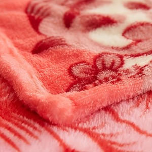Floral Print Plush Raschel <b>Blanket</b> Rectangular Pastoral Style Anti-Pilling Home Use Spring Season Machine Washable - Product Image 5